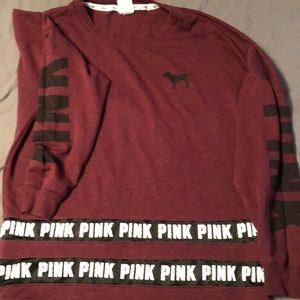 Pink Victoria’s Secret tunic. Burgundy/wine